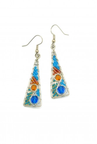 Swirl Triangle Earrings Swirl Triangle Earrings